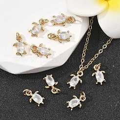 SHEGRACE Brass Clear Cubic Zirconia Charms&nbsp;XGRQ2O935-417G
