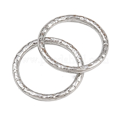 304ステンレススチールリンクリング  テクスチャリング  変色しない  ステンレス鋼色  22x2mm  内径：17.5mm&nbsp;STAS-L303-04P