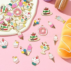40Pcs 10 Styles Alloy Enamel Pendants&nbsp;ENAM-YW0004-16