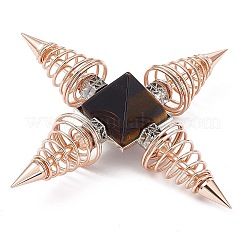Rose Gold Brass Spritual Energy Generator&nbsp;DJEW-P003-01RG-06