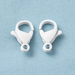 スプレー塗装された304ステンレススチールのロブスタークロウ留め金  ホワイト  12x7.5x4.5mm  穴：1.4mm&nbsp;STAS-R120-01E-01