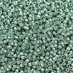 MIYUKIデリカビーズ  シリンダー  日本製シードビーズ  11/0  （db0414)亜鉛メッキダークシーフォーム  1.3x1.6mm  穴：0.8mm  約10000個/袋  50 G /袋&nbsp;SEED-X0054-DB0414