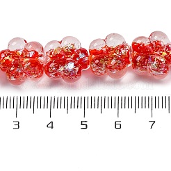 Handmade Dichroic Foil Glass Beads Strands&nbsp;DICH-U001-04I