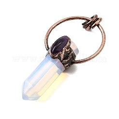 Opalite Faceted Pointed Bullet Big Pendants&nbsp;G-Q350-05A