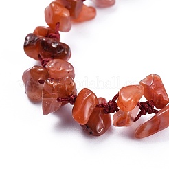 Adjustable Natural & Synthetic Mixed Stone Chip Beads Braided Bead Bracelets&nbsp;BJEW-JB04392