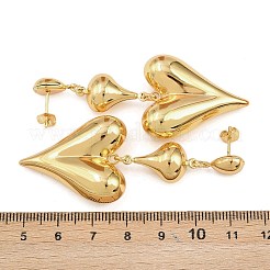 304 Stainless Steel Dangle Stud Earrings&nbsp;EJEW-P325-04D-G