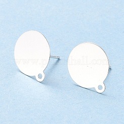 Rack Plating Brass Stud Earring Findings&nbsp;KK-F829-03B-S