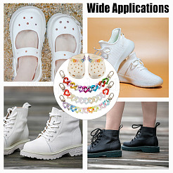 6Pcs 3 Styles Heart Acrylic Boot Strap Chains&nbsp;FIND-GO00002