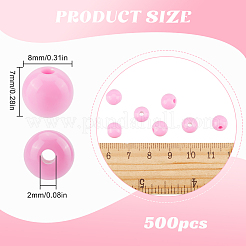 Opaque Acrylic Beads&nbsp;MACR-SP0001-27B-04