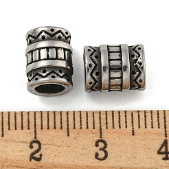 Retro 304 Stainless Steel European Beads&nbsp;STAS-B071-10AS