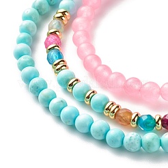 Stone Stretch Bracelets Set&nbsp;BJEW-JB07332