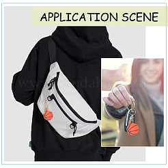 DIY Sports Ball Acrylic Pendant Keychain Making Kits&nbsp;DIY-SP0001-44B