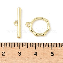 合金マンテル  カドミウムフリー＆鉛フリー  ラックめっき  リング  ゴールドカラー  リング：16x13x2.5mm  穴：1.5mm  バー：5x20x2.5mm  穴：1.5mm&nbsp;FIND-B047-19G