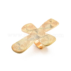 合金の調節可能なリング  女性のためのジュエリー  ゴールドカラー  usサイズ1/2（17.7mm）&nbsp;LS-RJEW-K260-01A-G