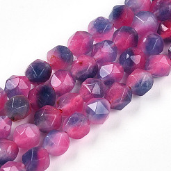 Dyed Natural White Jade Beads Strands&nbsp;G-T139-8mm-45N