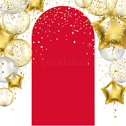 ウェディングアーチカバークロス  結婚式の背景カバー布  レッド  1800x800x2mm&nbsp;DIY-WH20002-94E