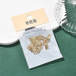 SHEGRACE Brass Micro Pave Clear Cubic Zirconia Pendants&nbsp;XGRQ2C624-408G