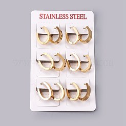 304 Stainless Steel Hoop Earrings&nbsp;EJEW-O087-08B
