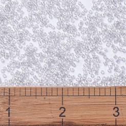 MIYUKIデリカビーズ  シリンダー  日本製シードビーズ  11/0  （db1477)透明淡いトープ光沢  1.3x1.6mm  穴：0.8mm  約2000PCS /ボトル  10 G /ボトル&nbsp;SEED-JP0008-DB1477