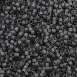 MIYUKIデリカビーズ  シリンダー  日本製シードビーズ  11/0  (db2406)マット透明チャコール  1.3x1.6mm  穴：0.8mm  約2000個/10g&nbsp;X-SEED-J020-DB2406