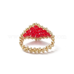Glass Finger Rings&nbsp;RJEW-MZ00030-04