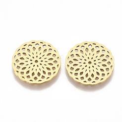 201 Stainless Steel Filigree Joiners Links&nbsp;STAS-T044-18G