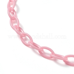Personalized ABS Plastic Cable Chain Necklaces&nbsp;NJEW-JN03220-03