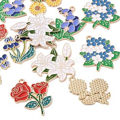 Alloy Enamel Pendants&nbsp;AL-CBADB2B-07G