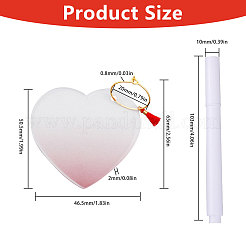 30Pcs 6 Color Gradient Transparent Acrylic Disc Wine Glass Charms&nbsp;AJEW-AB00013