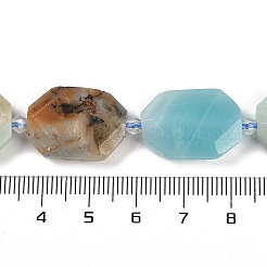 Natural Flower Amazonite Beads Strands&nbsp;G-B125-P03-01