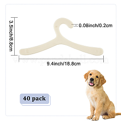 Plastic Clothes Hanger for Dog Cat&nbsp;AJEW-WH0248-301