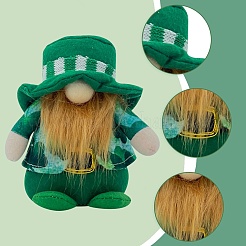 2Pcs 2 Style Saint Patrick's Day Cloth Gnome Faceless Doll&nbsp;DJEW-GF0001-63