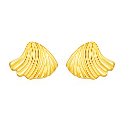 Simple 304 Stainless Steel Seashell Stud Earrings&nbsp;NE7504