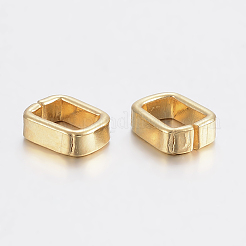 304ステンレススチールクイックリンクコネクター  フレームコネクター  ゴールドカラー  7x6x2.5mm  インナー：4x5mm&nbsp;STAS-F155-26G