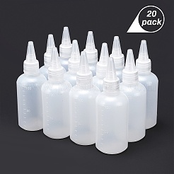DIYキット  プラスチック製の目盛り付き接着剤ボトル付き  豚毛ビーカーブラシ  黒板のステッカーラベル  2mlスポイトとファンネルホッパー  ミックスカラー  4.4x12.8cm  容量：100ミリリットル&nbsp;TOOL-BC0001-73