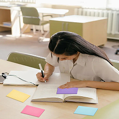 4Pcs 4 Colors Paper Sticky Note Pads&nbsp;DIY-LP0005-64