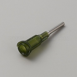 304ステンレススチール接着剤ディスペンサー針  ダークオリーブグリーン  3.05x0.75cm  内径：0.4のCM  穴：0.15のCM&nbsp;FIND-WH0290-24A-01
