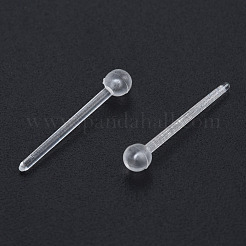 Plastic Tiny Ball Stud Earrings&nbsp;EJEW-N022-01A