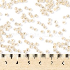 TOHOラウンドシードビーズ  日本製シードビーズ  （989fm）ブロンズライニングクリスタルマット  8/0  3mm  穴：1mm  約1110個/50g&nbsp;SEED-XTR08-0989FM