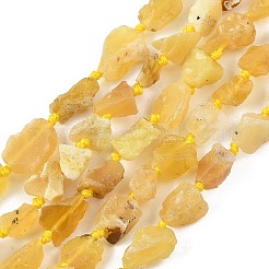 Raw Rough Natural Yellow Opal Beads Strands&nbsp;G-D101-A04