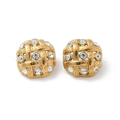 304 Stainless Steel Oval Stud Earrings&nbsp;EJEW-B108-09G