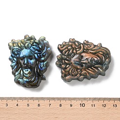 天然石ラブラドライトカボション  人間  50~52x40~40.5x10.5~12.5mm&nbsp;G-I368-A04