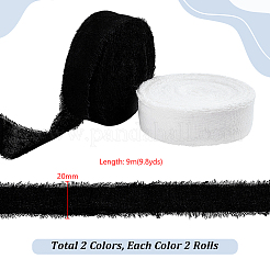 4 Rolls 2 Colors Cotton and Linen Ribbon&nbsp;OCOR-PH0007-06
