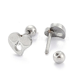 Tarnish Resistant 201 Stainless Steel Barbell Cartilage Earrings&nbsp;LS-EJEW-R147-36