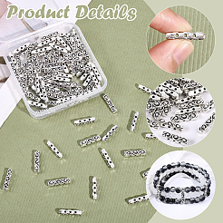100Pcs Tibetan Style Alloy Spacer Bars&nbsp;FIND-SC0022-11