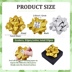 20Pcs 2 Colors Plastic Glitter Powder Flower Ball for Party Wedding Home Outdoor Decoration&nbsp;AJEW-FG0005-69