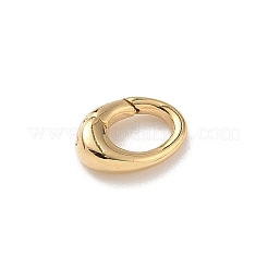 Brass Oval Spring Gate Rings&nbsp;KK-J301-14G-A