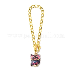 Owl Alloy Pendants Decorations&nbsp;HJEW-JM01865
