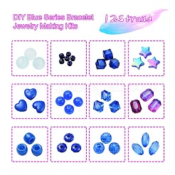 DIY Blue Series Bracelet Jewelry Making Kits&nbsp;DIY-YW0002-66