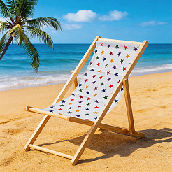 1Pc Star Pattern Chair Polycotton Cloth&nbsp;AJEW-GF0015-38D